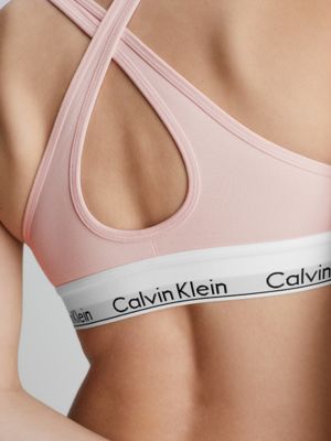 Calvin Klein - Modern Cotton - Ensemble de nuit avec brassière et short -  Feu