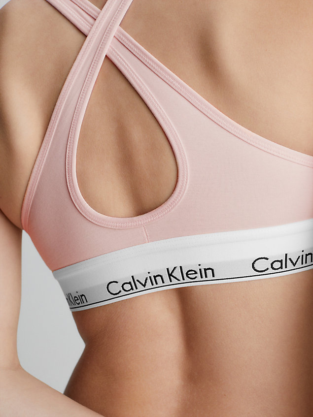 corpiño elevador - modern cotton pink de mujer calvin klein