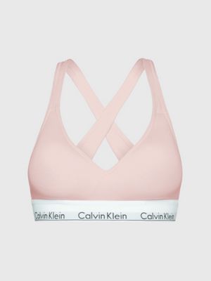 Pink Calvin Klein Underwear Modern Cotton Triangle Bra - JD Sports