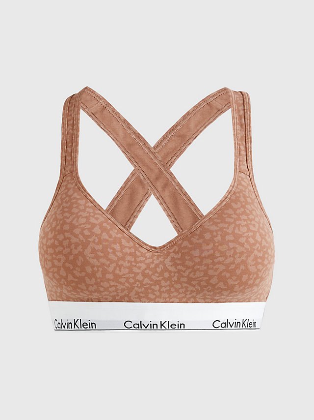 Mini Animal Print_sandalwood Lift Bralette - Modern Cotton undefined women Calvin Klein