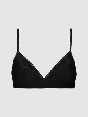 calvin klein black triangle bralette