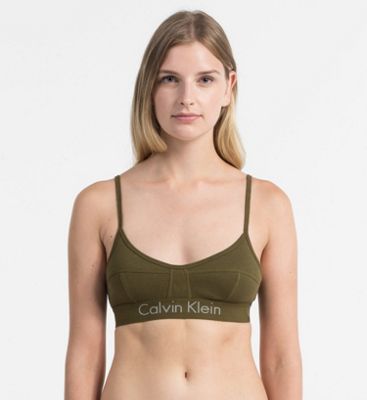 green calvin klein bra