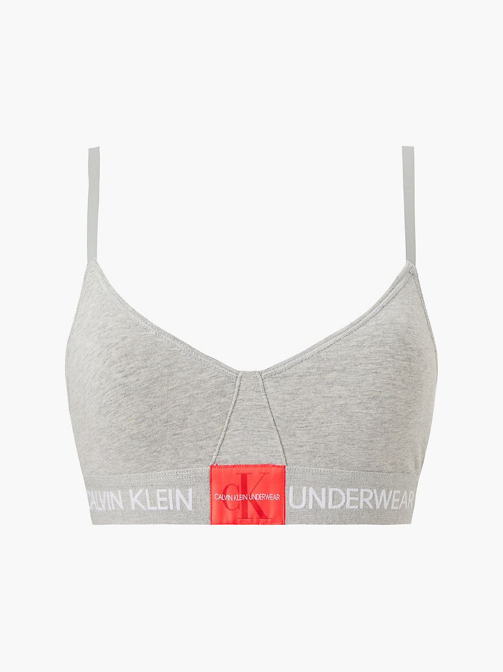 GREY HEATHER Triangle Bralette undefined women Calvin Klein