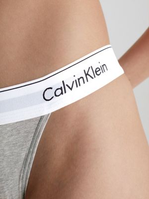 Calcinha Tanga Modern Cotton - Calvin Klein Underwear - Branco - Shop2gether