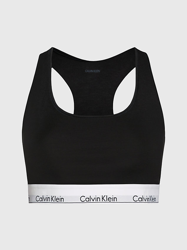 corpiño de talla grande - modern cotton black de mujer calvin klein
