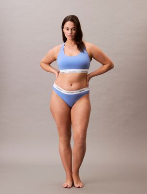 glacier bralette in großen größen - icon cotton modal für damen - calvin klein