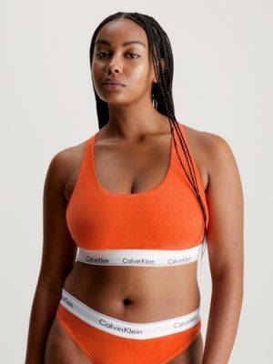 Modern Cotton Lift Bralette Orange