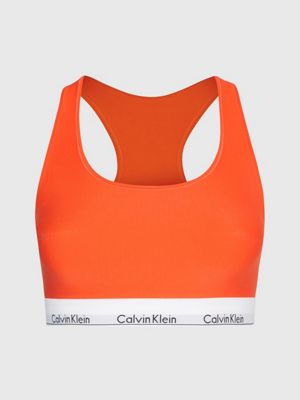 Calvin Klein Women's Sports Bra Red 000QF7245E - Calvin klein шовк  трикотажний - XNZ