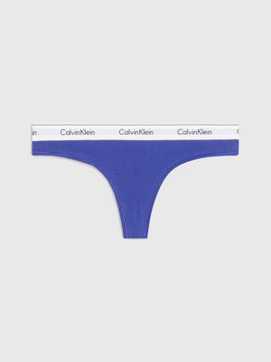 Calvin Klein Underwear MODERN PLUS THONG - Thong - spectrum blue