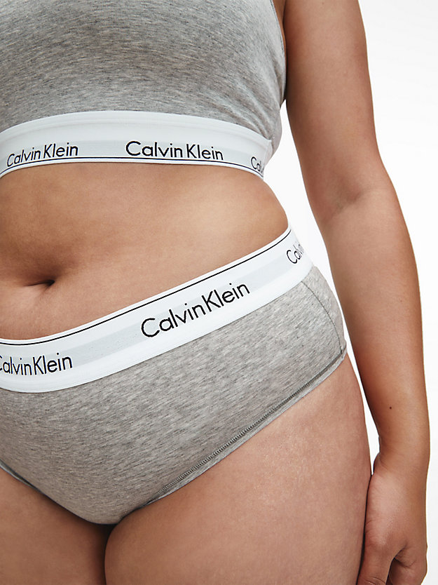 GREY HEATHER Majtki hipster plus size - Modern Cotton dla Kobiety CALVIN KLEIN