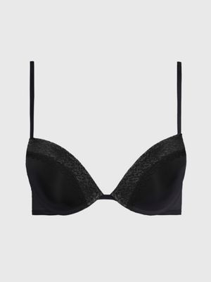 Calvin Klein PLUNGE PUSH-UP BRA - PERFECTLY FIT FLEX-RRP £42/ Black