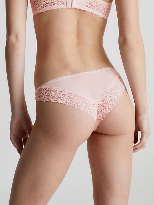 slips brésiliens - flirty pink pour femmes calvin klein
