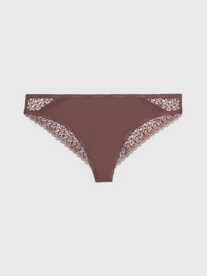 3-pack Invisible Brazilian Briefs - Dark brown - Ladies