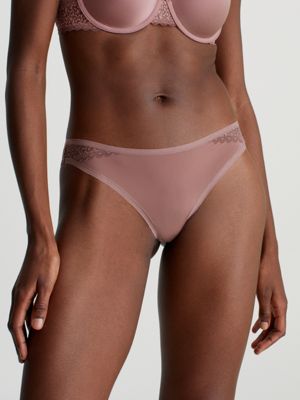 Calvin Klein Womens Flirty Brazilian Briefs Stretch Fabric Elasticated  Underwear