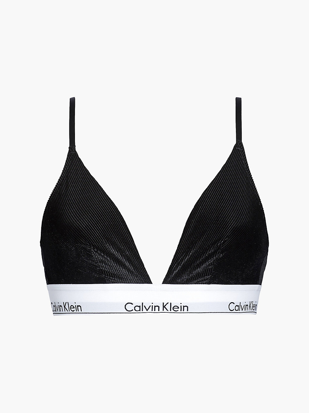 Sujetador De Triángulo De Terciopelo - Modern Cotton > BLACK > undefined mujer > Calvin Klein