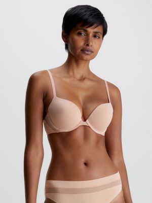 Calvin Klein Push-up bra INFINITE FLEX in beige