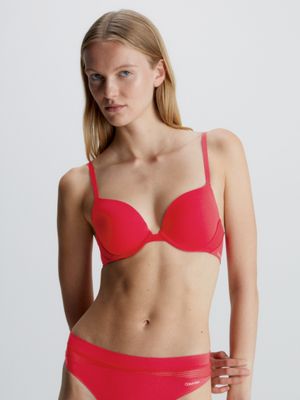 Calvin Klein Seductive Comfort With Lace Plunge - Wired bra - Bras -  Underwear - Timarco.co.uk