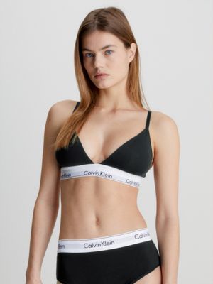 Buy Calvin Klein Solid Bralette In Grey