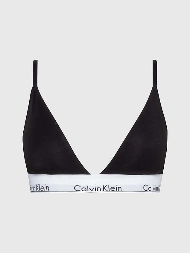 sujetador de triángulo - modern cotton black de mujer calvin klein