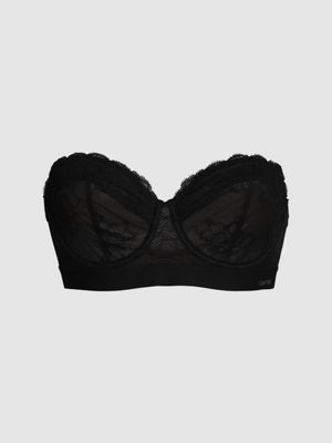 black strapless bra