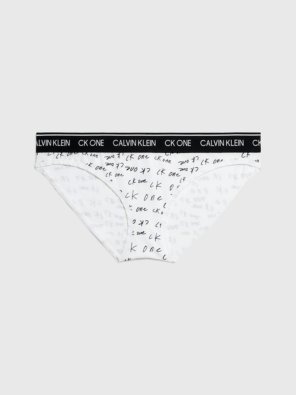 MARKER LOGO PRINT - WHITE Slip - CK One undefined dames Calvin Klein