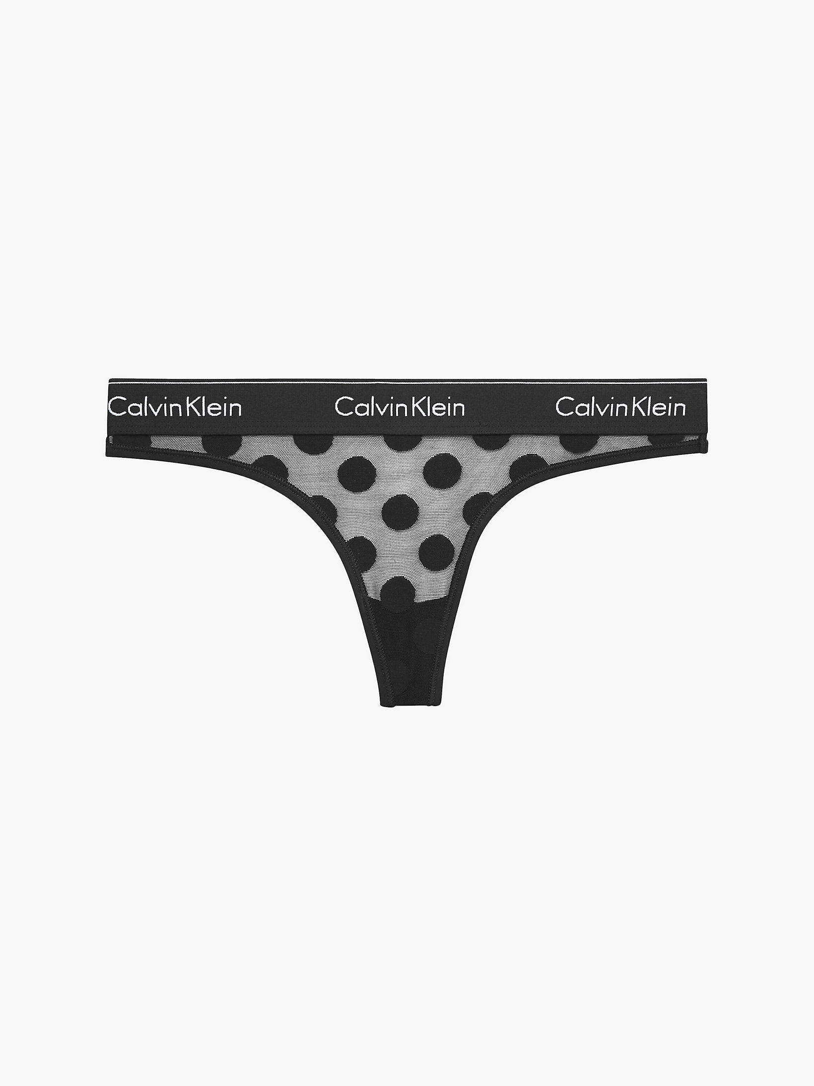Black Thong - Modern Cotton Dot undefined women Calvin Klein