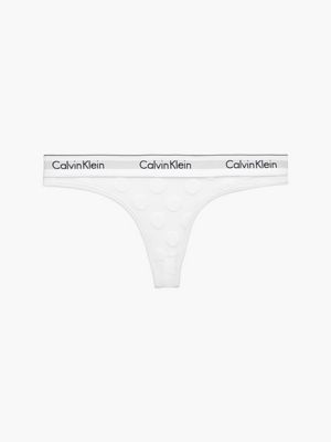 calvin klein white thong