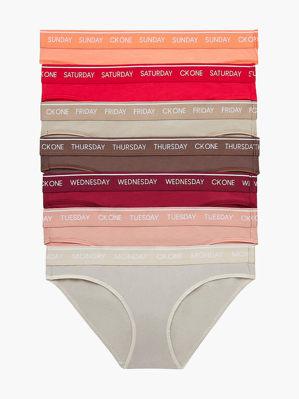 TPCA/GENTLE/RED/CML/TFET/EXACT/ORNG 7 Pack Bikini Briefs - CK One undefined women Calvin Klein