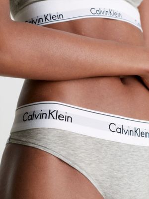 Calvin Klein Women's Brazilian Cotton Stretch Briefs, Grey, XL