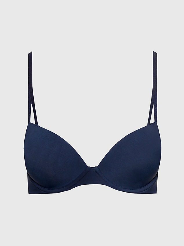 blue push-up t-shirt bra - seductive comfort for women calvin klein