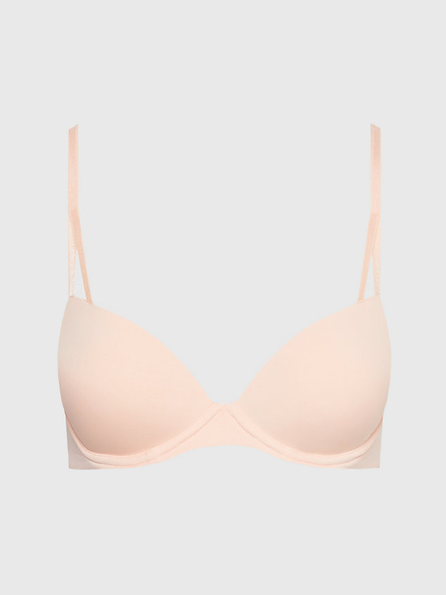 pink push-up t-shirt bra - seductive comfort for women calvin klein