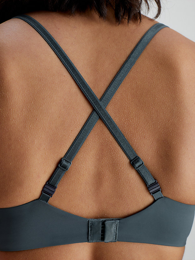 dark slate wireless push-up bra - seductive comfort for women calvin klein