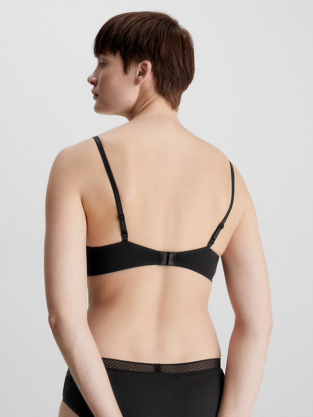 soutien-gorge push-up sans armatures - seductive comfort black pour femmes calvin klein