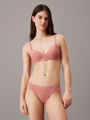 pink wireless push-up bra - seductive comfort for women calvin klein