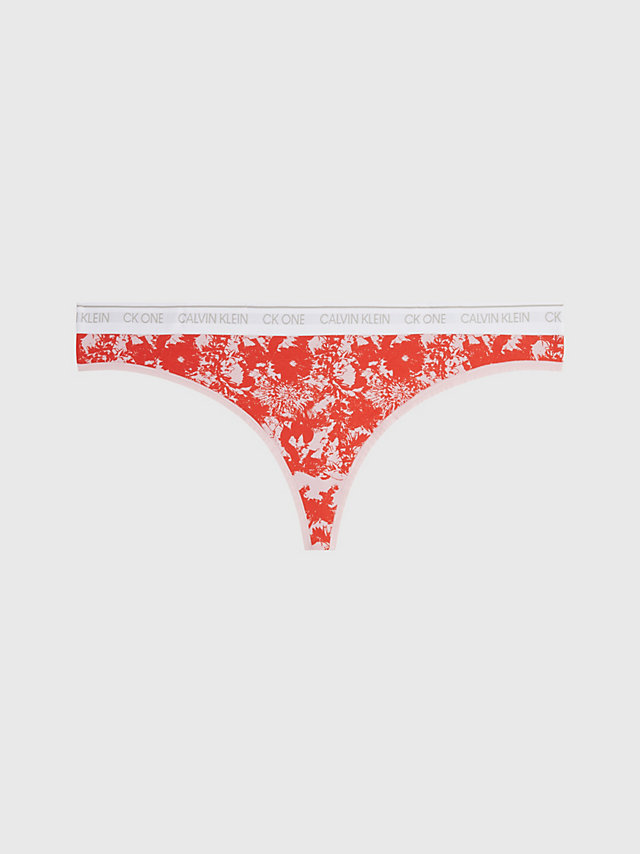 Tanga De Talla Grande - CK One > Solar Floral Print_pink Shell > undefined mujer > Calvin Klein
