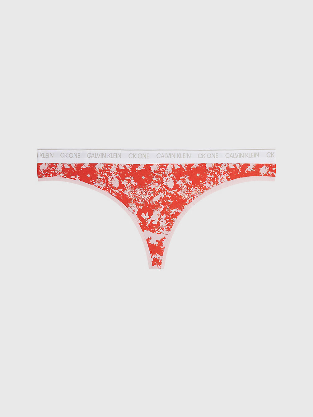 SOLAR FLORAL PRINT_PINK SHELL Grote Maat String - CK One undefined dames Calvin Klein