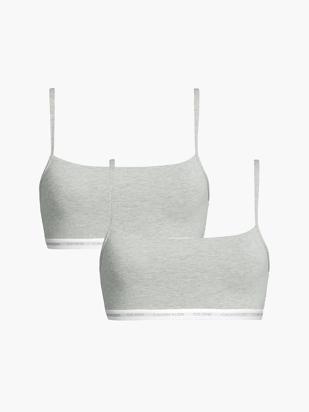 GREY HEATHER/GREY HEATHER 2er-Pack String-Bralettes – CK One undefined Damen Calvin Klein
