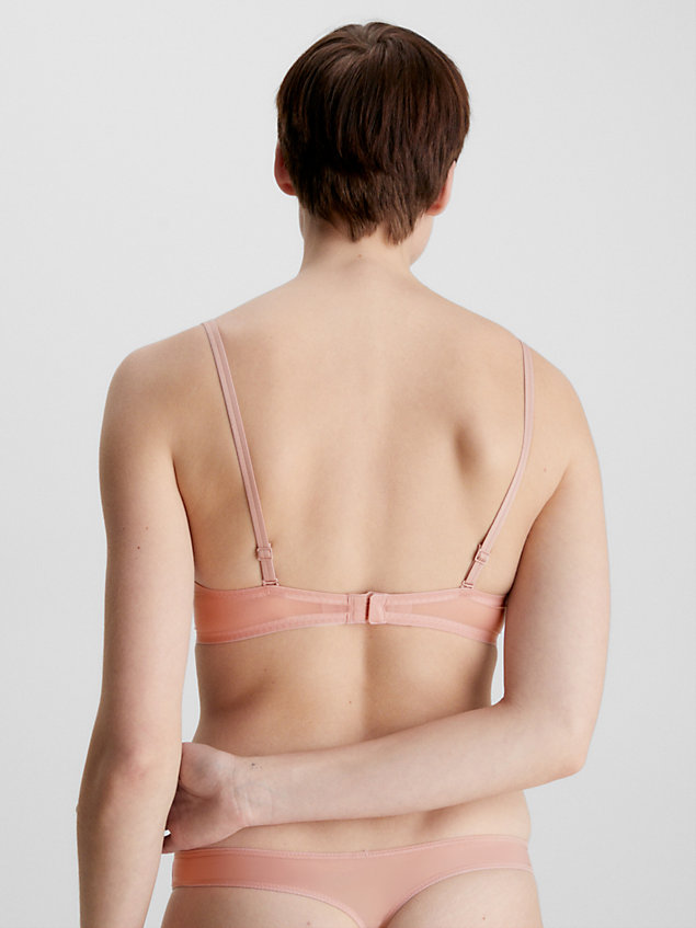 soutien-gorge invisible - sheer marquisette pink pour femmes calvin klein