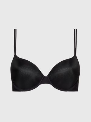 Calvin Klein Black Sheer Censored Logo Bralette – CheapUndies