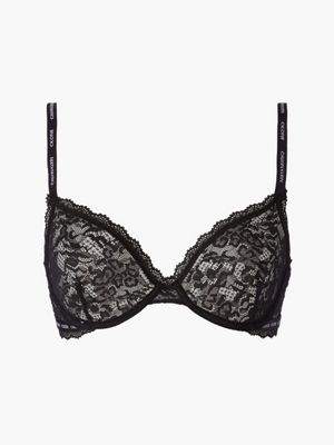 CK BLACK BRIDAL PUSH UP PLUNGE ADD-A-SIZE BRA