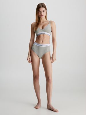 Calvin Klein Modern Cotton Nursing Bra in Grey