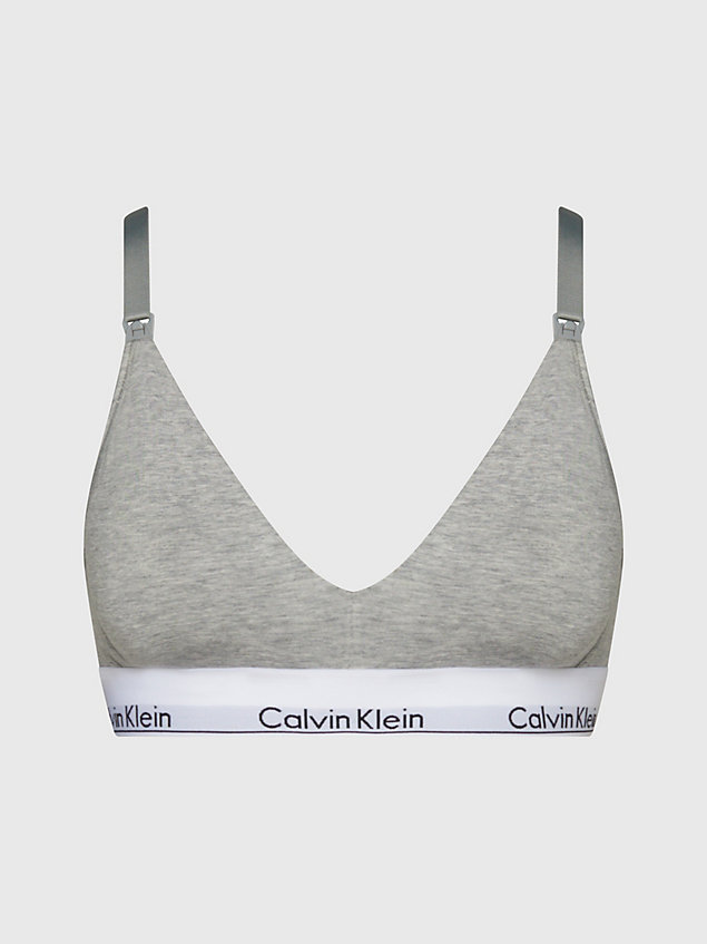 soutien-gorge de grossesse - modern cotton grey pour femmes calvin klein