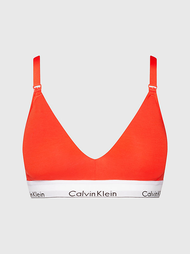 orange maternity bra - modern cotton for women calvin klein
