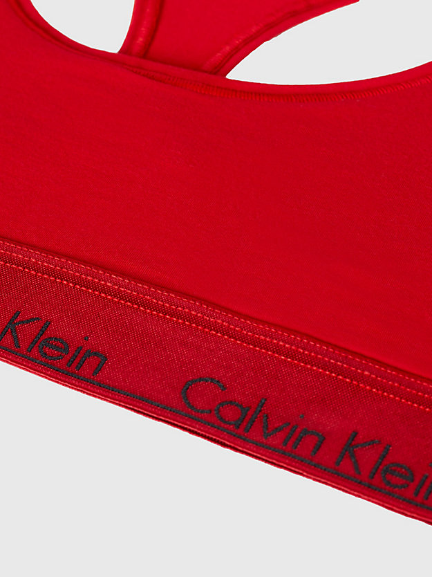 RUSTIC RED_METALLIC WB Zestaw z biustonoszem typu bralette i stringami - Modern Cotton dla Kobiety CALVIN KLEIN