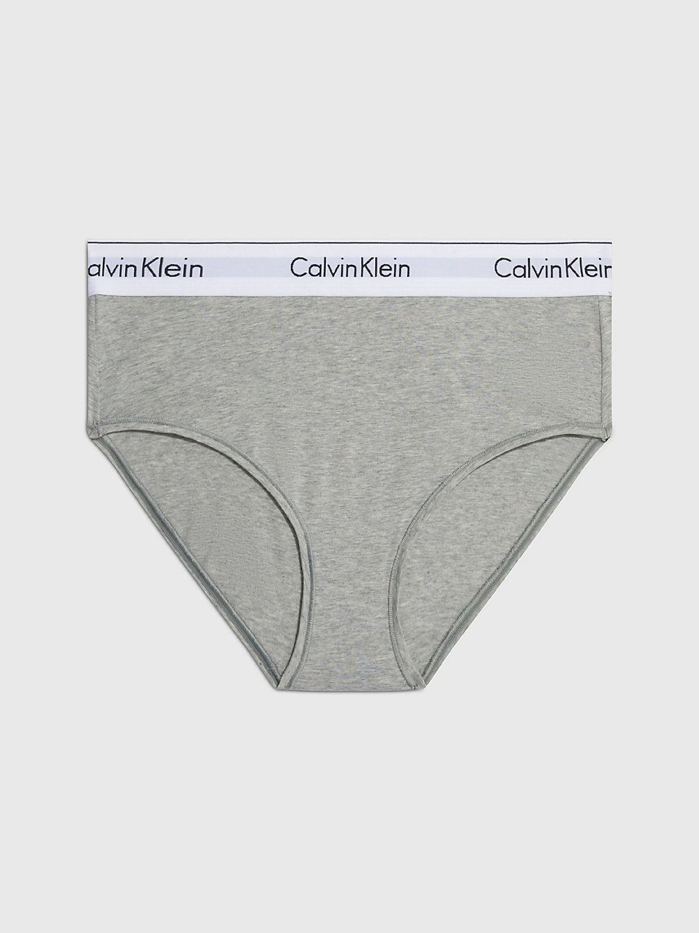GREY HEATHER High Waisted Bikini Brief - Modern Cotton undefined women Calvin Klein
