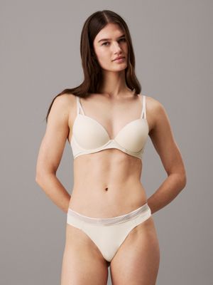 white thong - seductive comfort for women calvin klein