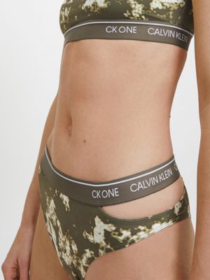 calvin klein camo thong