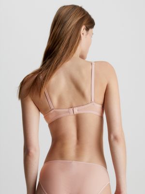 Calvin Klein Sheer Marquisette Push Up Plunge Bra - Subdued