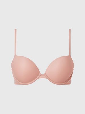 CALVIN KLEIN LIQUID Touch Lightly Lined Pr Pink Plunge Bra Womens 34B 34C  34DD $37.52 - PicClick