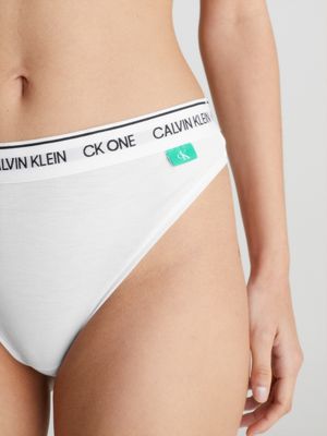 Calcinha Tanga Algodão One Basic - Calvin Klein Underwear - Preto